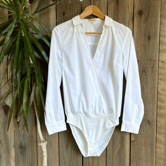 L'AGENCE Poplin Bodysuit XS